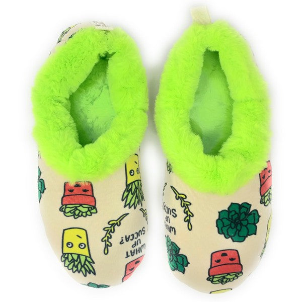 What Up Succa - Women's Fluffy Sherpa Slippers