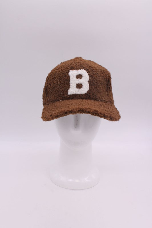 B FUZZY TEDDY BEAR CAP