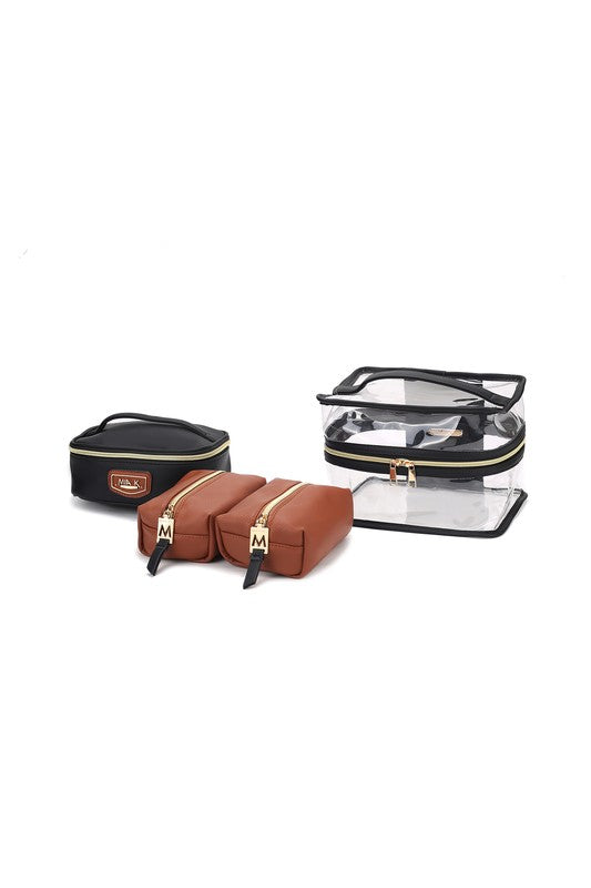 MKF Collection Emma Cosmetic Clear Case set by Mia
